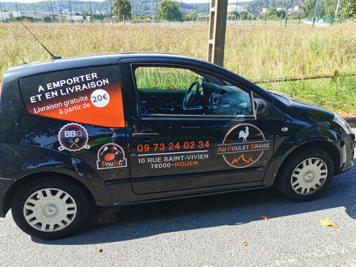 Marquage véhicule Au Poulet Braisé