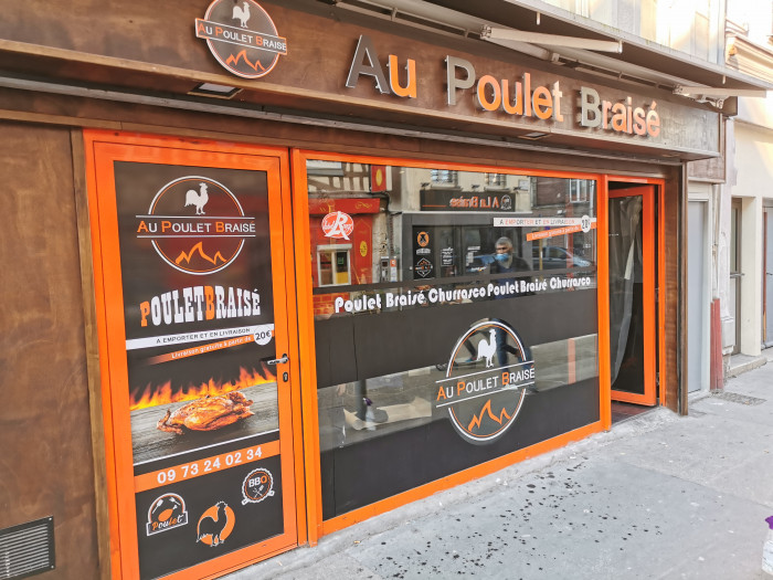 Réalisation enseigne Au Poulet Braisé