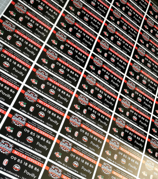 Étiquettes autocollantes MJ Cars